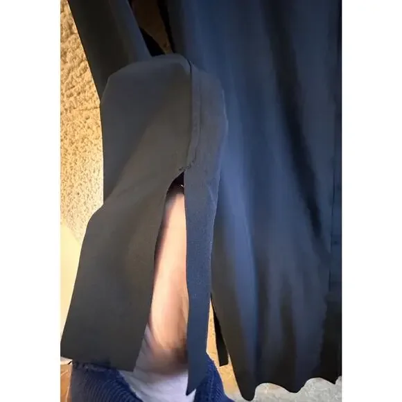 Athleta Urbanite Dress Sz M Black #846038 Travel Casual Comfort Work Momcore Tie - Picture 8 of 16